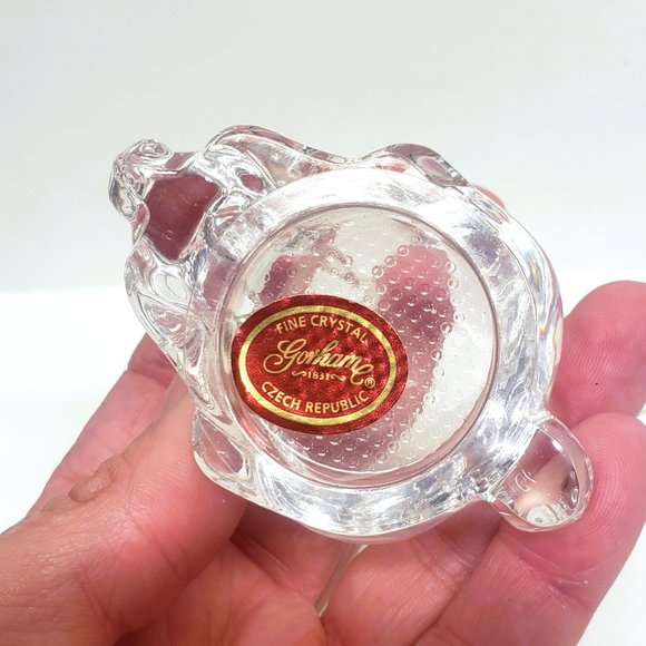 Gorham Crystal Easter Bunny Rabbit Salt Pepper Shaker ONLY One Replacement - Picture 5 of 8